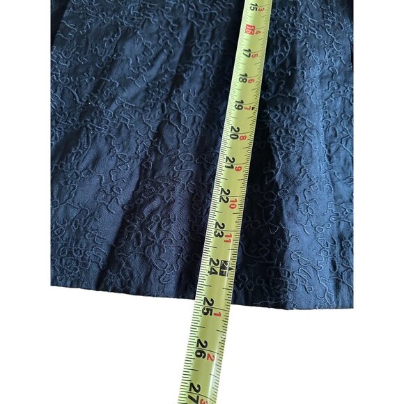 Eileen Fisher Embroidered !00% Silk Open Front Blazer Jacket Size L Quiet Luxury - Picture 7 of 13